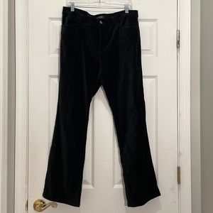 Lauren Ralph Lauren Black Velvet Bootcut Pants
